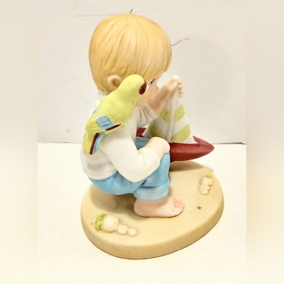 SHIPMATES Boy With Sailboat Figurine Nursery Decor By Maggie Murphy Vintage - Picture 6 of 9